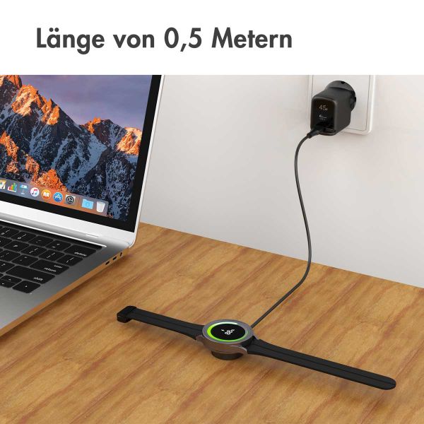 imoshion 2-in-1 USB-C Ladekabel für die Samsung Galaxy Watch - 0,5 Meter