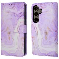 imoshion Design Klapphülle für das Samsung Galaxy S24 - Purple Marble