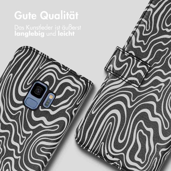imoshion Design Klapphülle Samsung Galaxy S9 - Black And White
