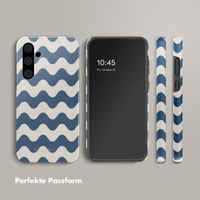 Selencia Vivid Back Cover Samsung Galaxy A55 - Wave Vibes Classic Blue