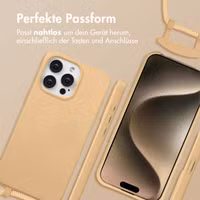 imoshion Color Backcover mit abnehmbarem Handykette und MagSafe Apple iPhone 15 Pro Max - Nude