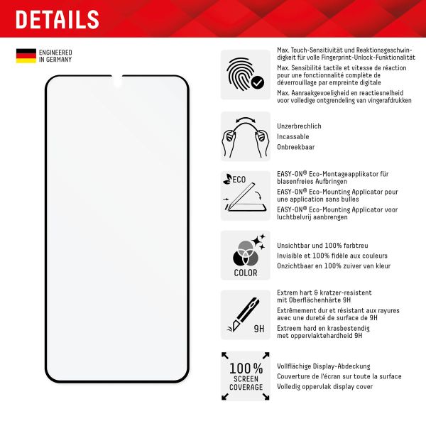 Displex Displayschutz aus gehärtetem Glas ProTouch Eco für das Samsung Galaxy S23