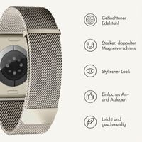imoshion Mailändische Magnetarmband für Apple Watch | 38/40/41/42 mm - Starlight
