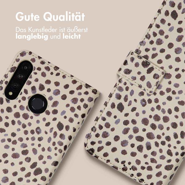 imoshion Design Klapphülle Huawei P30 Lite - Black And White Dots