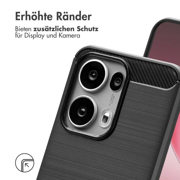 imoshion Brushed Back Cover Oppo Reno 13 Pro - Schwarz