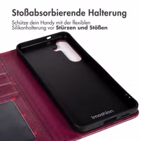 imoshion Design Klapphülle Samsung Galaxy S24 - Crush Check Coral Dust