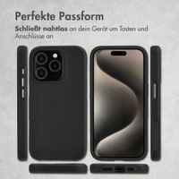 Accezz Tough Back Cover mit MagSafe Apple iPhone 15 Pro - Schwarz