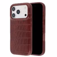 Selencia Croco Backcover mit MagSafe Apple iPhone 17 Pro Max - Burgundy