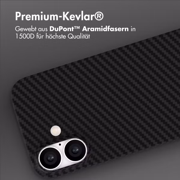 Accezz MagSafe Kevlar Hülle Apple iPhone 17 - Schwarz