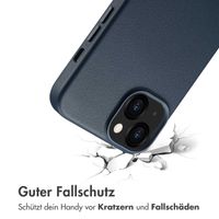 Accezz MagSafe Leather Backcover Apple iPhone 13 - Nightfall Blue