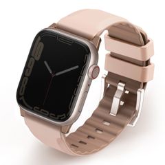 Uniq Linus AiroSoft™ Silikonarmband für das  Apple Watch Series 1 t/m 9 / SE (38/40/41 mm) | Series 10 / 11 (42 mm) - Rose Pink