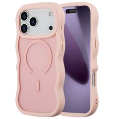 Selencia Wavy Backcover mit MagSafe Apple iPhone 17 Pro Max - Soft Pink