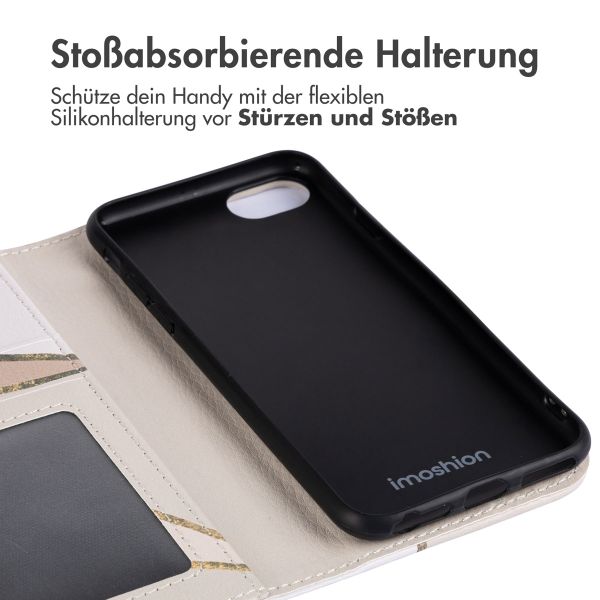imoshion Design Klapphülle Apple iPhone 16e - Beige Graphic