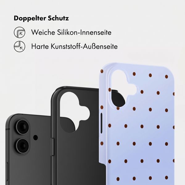 Selencia Vivid Back Cover Apple iPhone 16 - Happy Dots Digital Sky