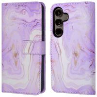 imoshion Design Klapphülle Samsung Galaxy S24 Plus - Purple Marble