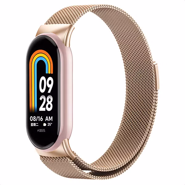 imoshion Magnetisches Milanaise Armband für das  Xiaomi Smart Band 8 / 9 - Rosé gold