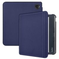 imoshion Slim Hard Case Sleepcover mit Stand für das Kobo Libra Colour / Tolino Vision Color - Dunkelblau