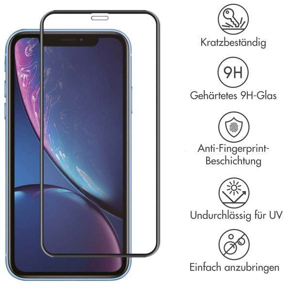 Accezz Full Cover Screen Protector aus gehärtetem Glas Apple iPhone 11 / Xr