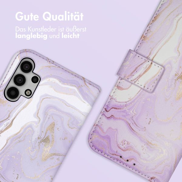 imoshion Design Klapphülle Samsung Galaxy A32 (5G) - Purple Marble