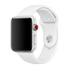 Apple Sport Armband für  Apple Watch Series 1 - 9 / SE (38/40/41 mm) | Series 10 / 11 (42 mm) - Größe M/L - Weiß