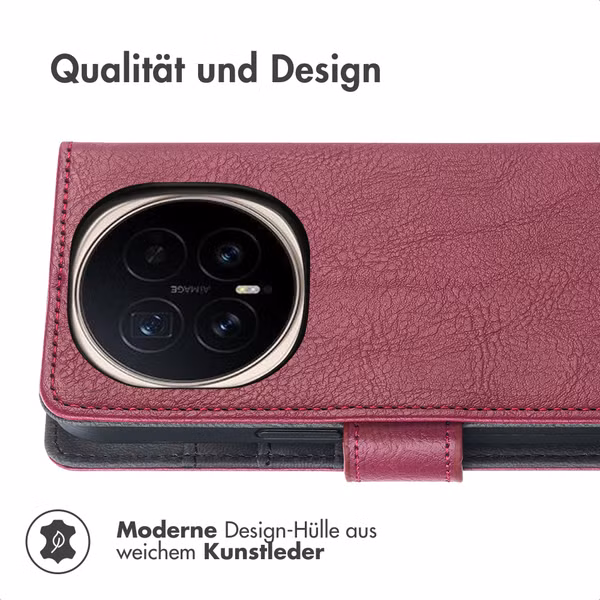 imoshion Luxuriöse Klapphülle Honor Magic8 Pro - Bordeaux