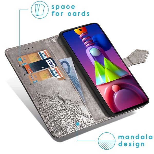 imoshion Mandala Klapphülle  Samsung Galaxy M51 - Grau