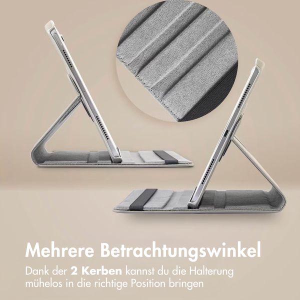 imoshion 360° drehbare Klapphülle Samsung Galaxy Tab A11 - Grau