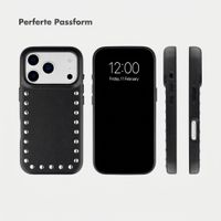 Selencia Studs Backcover mit MagSafe Apple iPhone 17 Pro - Velvet Black