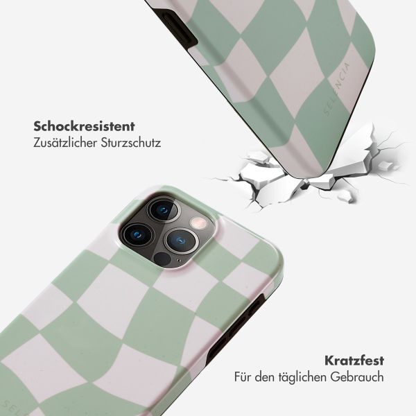 Selencia Vivid Tough Back Cover für das iPhone 15 Pro Max - Groovy Sage Green