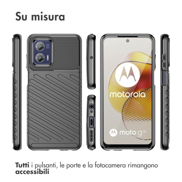 imoshion Thunder Backcover Motorola Moto G73 - Schwarz