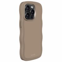 Holdit Wavy Case für das iPhone 14 Pro - Mocha Brown