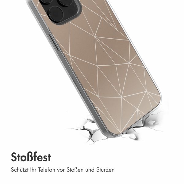 imoshion Design Hülle iPhone 14 - Graphic Lines Beige