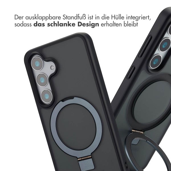 Accezz Ring Stand Backcover mit MagSafe Samsung Galaxy S25 - Schwarz