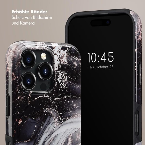 Selencia Vivid Rückabdeckung mit MagSafe Apple iPhone 16 Pro - Chic Marble Black