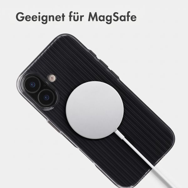 Accezz Lite Backcover mit MagSafe | Fluted | Apple iPhone 17 - Schwarz