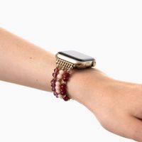 iDeal of Sweden Beaded Watch Band für Apple Watch | 38/40/41/42 mm - Boho Desert Plum