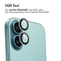 imoshion 2er-Pack Objektivschutz für Kamera für das Apple iPhone 16 / 16 Plus - Teal