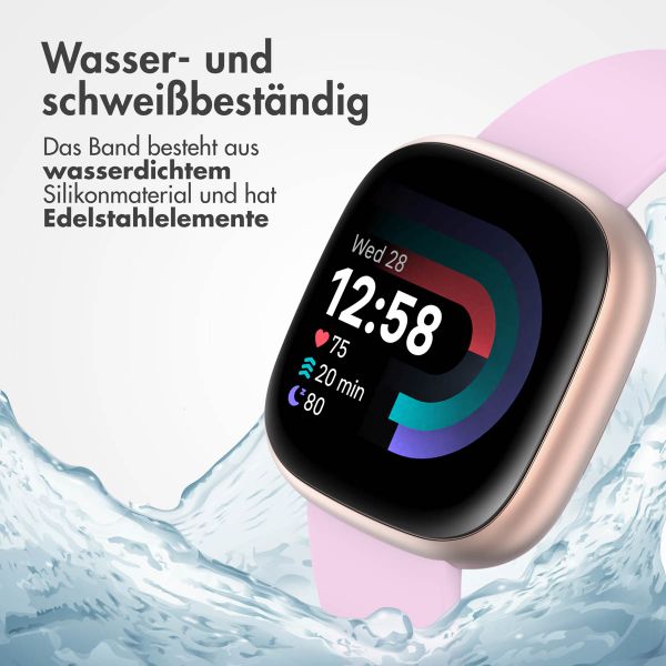 imoshion Silikonarmband für die Fitbit Versa (2) / Versa Lite - Größe S - Altrosa