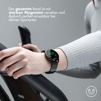 Selencia Edelstahl Magnetarmband für das Apple Watch Series 1 bis 9 / SE (38/40/41 mm) | Series 10 / 11 (42 mm) - Schwarz