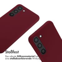 imoshion SilikonHülle mit Band Samsung Galaxy S23 - Dunkelrot