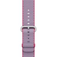 Apple Gewebtes Nylonarmband für die Apple Watch Series 1 bis 9 / SE (38/40/41 mm) | Series 10 (42 mm) - Berry