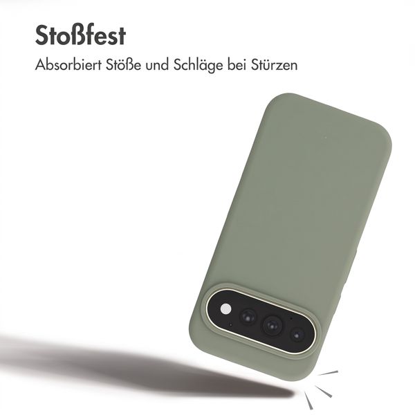 Accezz Liquid Silikoncase mit MagSafe Google Pixel 11 / 11 Pro / 10 / 10 Pro - Cooper Green