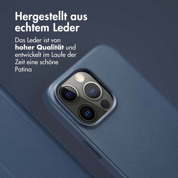 Accezz 2-in-1 Klapphülle aus Leder mit MagSafe Apple iPhone 15 Pro Max - Nightfall Blue