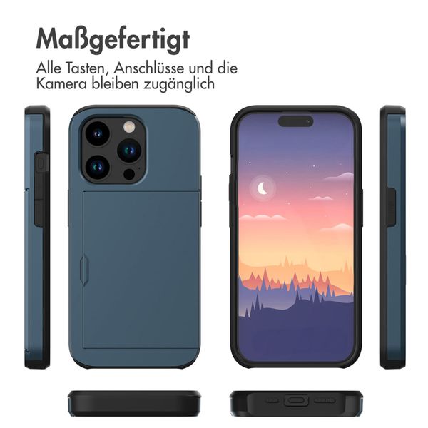 imoshion Backcover mit Kartenfach Apple iPhone 15 Pro - Dunkelblau