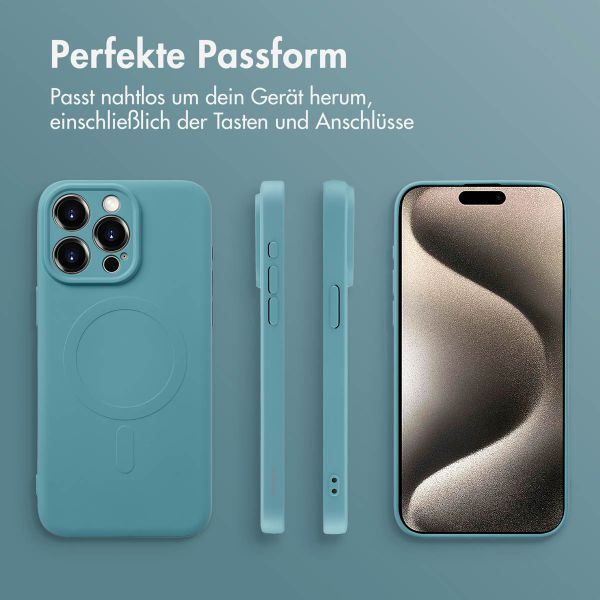 imoshion Color Back Cover mit MagSafe für das iPhone 15 Pro Max - Smoke Green