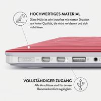 Burga Hardshell Hülle Apple MacBook Pro 16 Zoll (2021 / 2023 M3 / 2024 M4 / 2026 M5) - Strawberry Jam