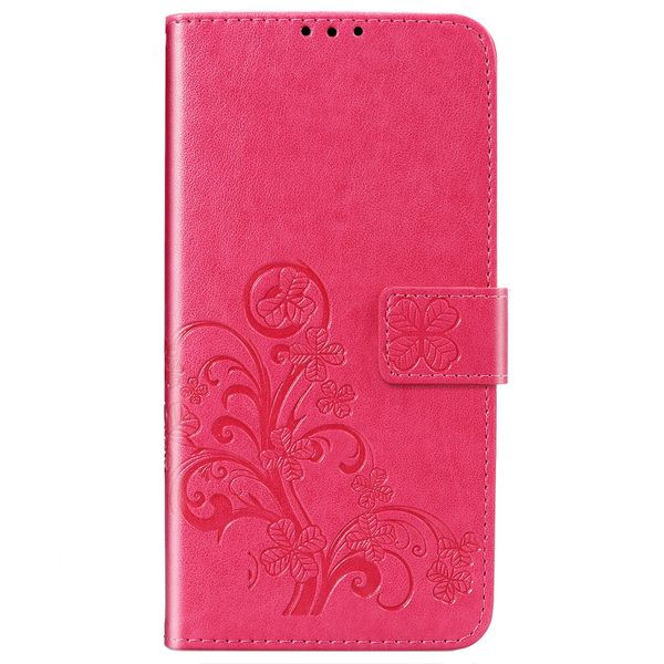 Kleeblumen Klapphülle Fuchsia Alcatel 1C (2019)