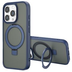 Accezz Ring Stand Backcover mit MagSafe Apple iPhone 16 Pro - Blau