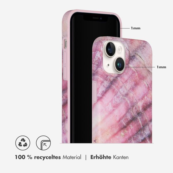 Selencia Aurora Fashion Back Case für das iPhone 14 - ﻿Strapazierfähige Hülle - 100 % recycelt - Ocean Shell Purple