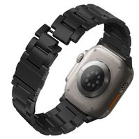 Uniq Osta Stahlarmband mit Selbstjustierenden Gliedern für das  Apple Watch Series 1 t/m 11 / SE / Ultra (44/45/46/49 mm) - Midnight Black
